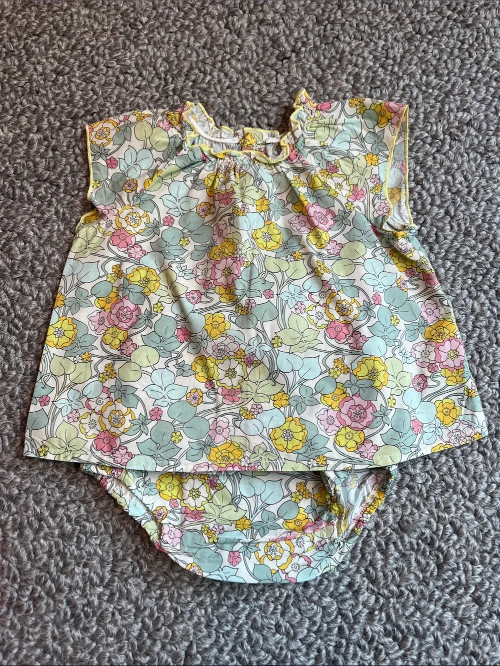 Bonpoint Floral Matching Set - Yellow, Pink & Mint